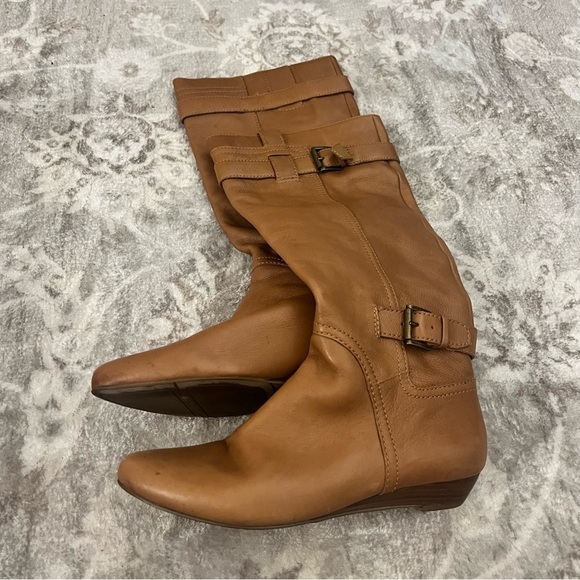 Nine West Buckle Up Boots Leather Upper size 8 - Picture 7 of 9